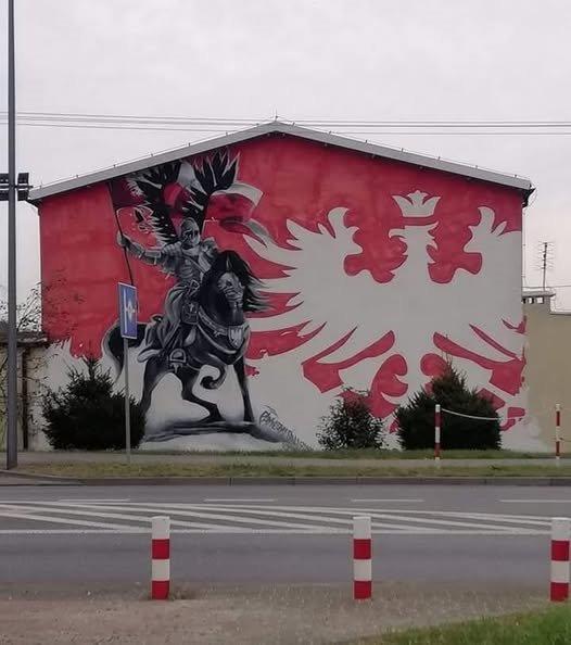 Mural w Cekowie w Wielkopolsce