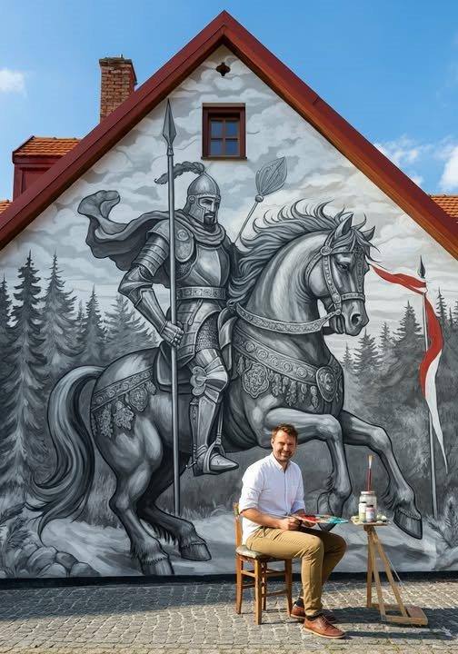 Mural i jego twórca"