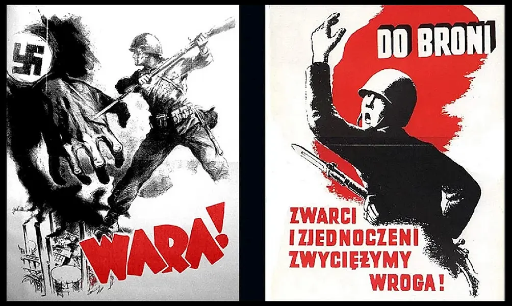 Plakaty propagandowe w Muzeum Niepodległości w Warszawie