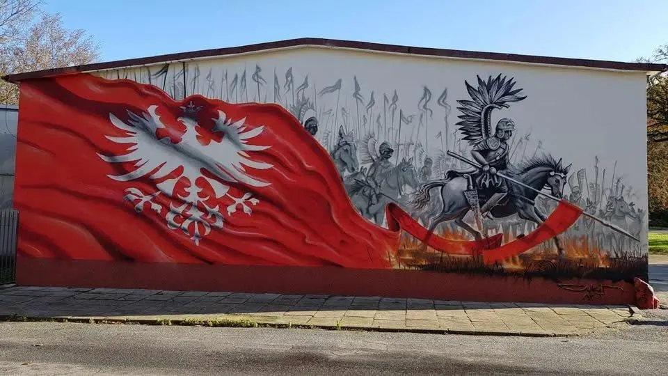 Mural w Szczękocinie