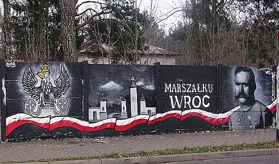 Mural Józefa Piłsudskiego w Warszawie
