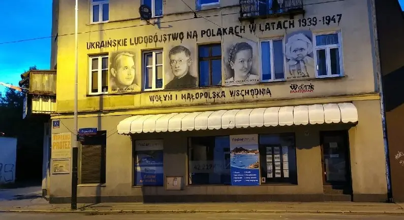 Mural wołyński w Łodzi