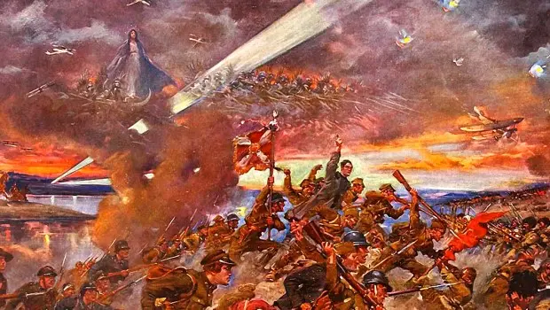 Cud nad Wisłą - Jerzy Kossak